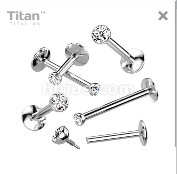 LABRET CIRCON TITANIO